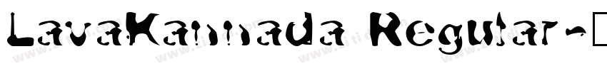 LavaKannada Regular字体转换
